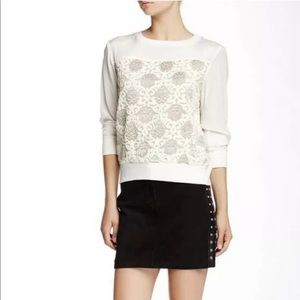 NWT Rebecca Minkoff Briwn Suede Mini Skirt Size 2